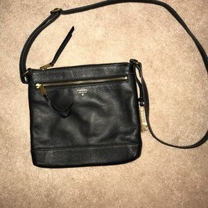 Black Fossil Crossbody Purse